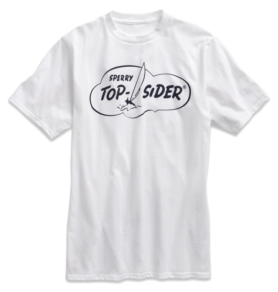 Made in USA Cloud Cotton T-Shirt White Sperry