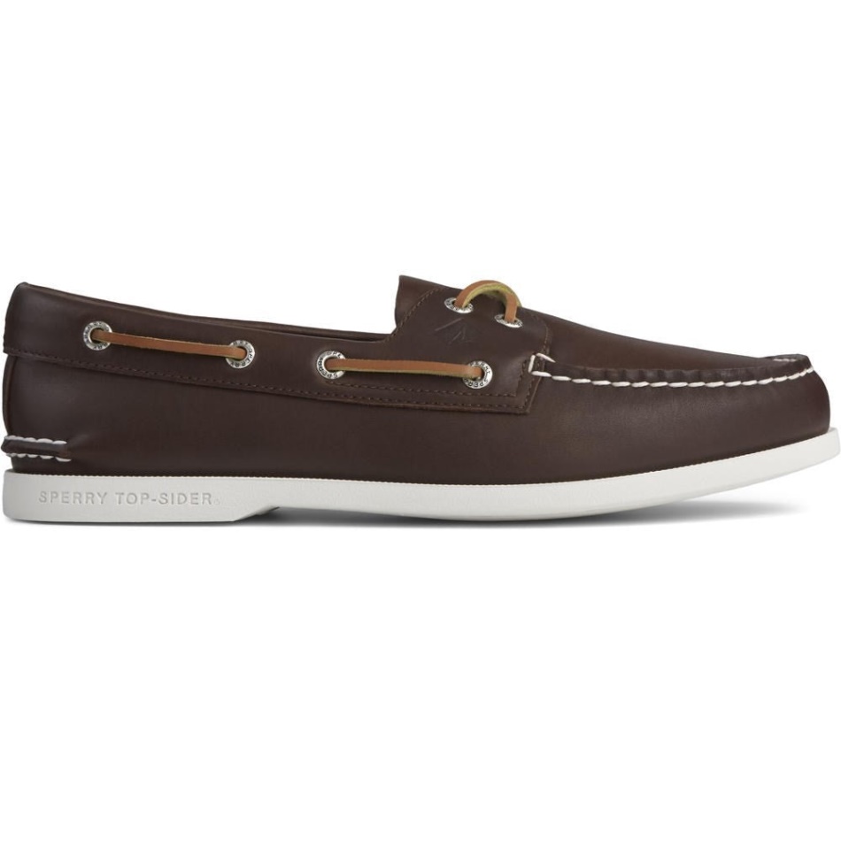 Men's Authentic Original PLUSHWAVE Washable Boat Shoe Sperry Brown