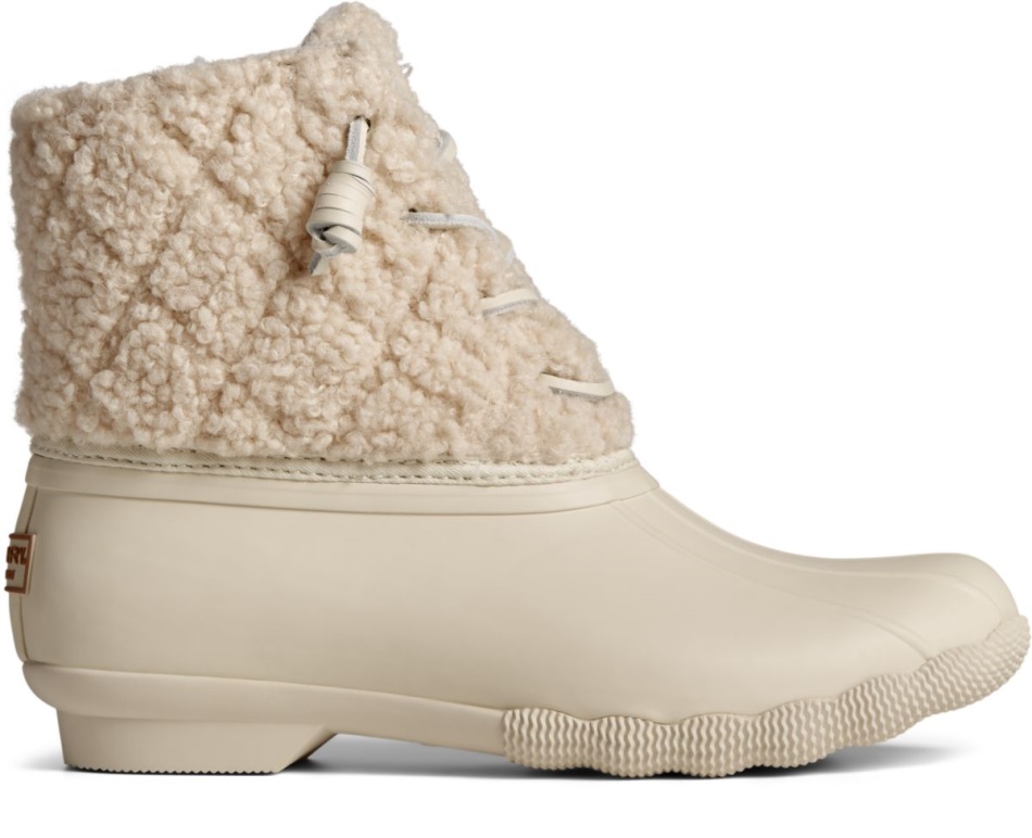 Saltwater Sherpa Duck Boot Sperry Off White