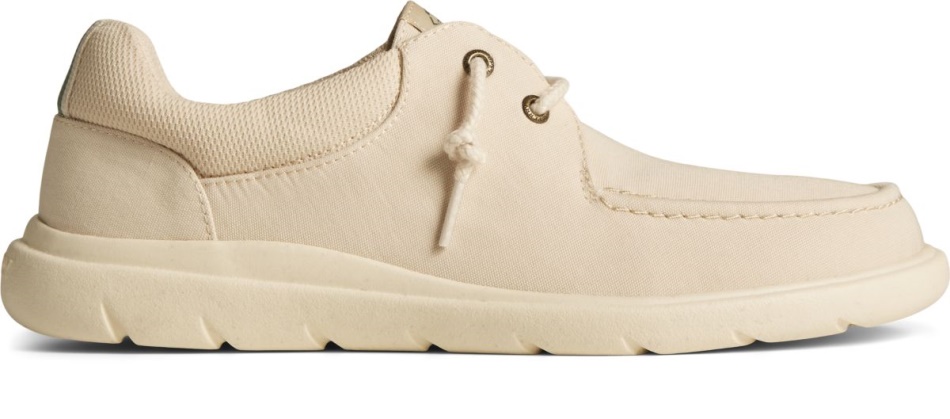 SeaCycled Captain's Moc Slip On Cream Sperry