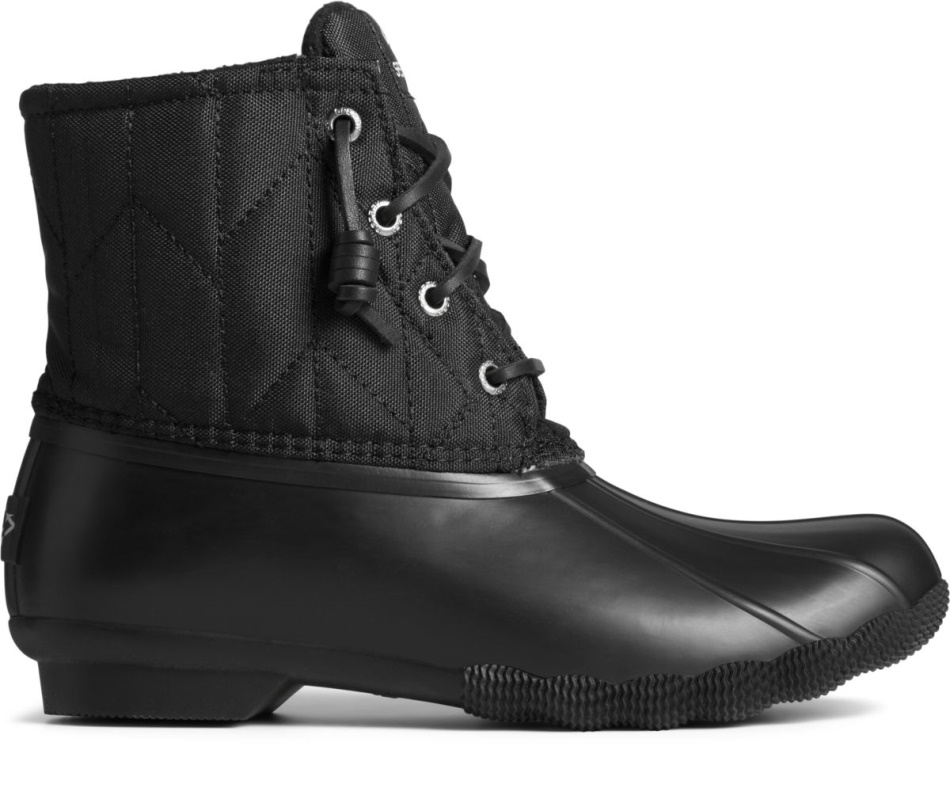 SeaCycled Saltwater Nylon Duck Boot Sperry Black