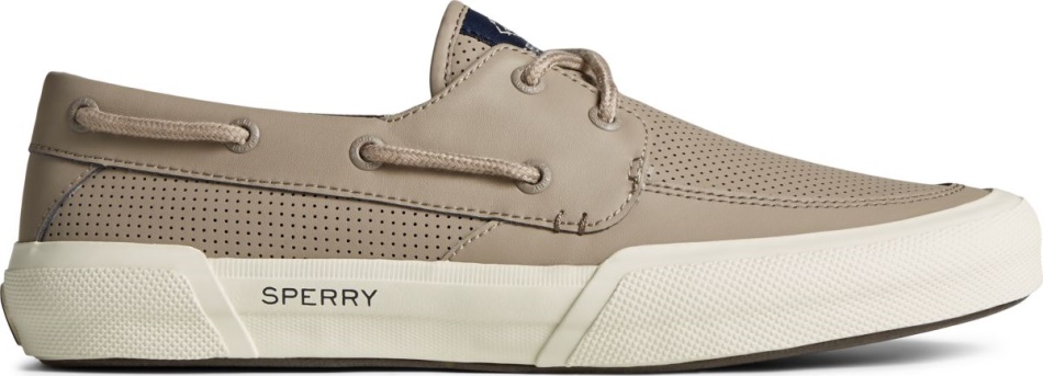 SeaCycled Soletide 2-Eye Sneaker Taupe Sperry