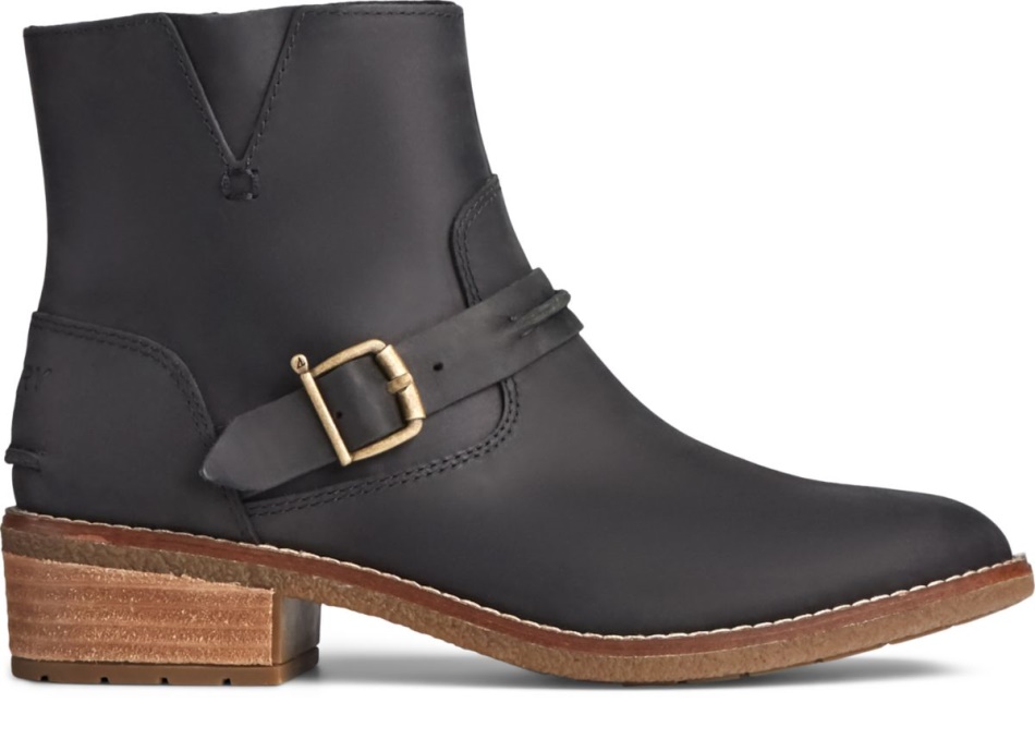 Seaport Storm Short Shackle Boot Black Sperry