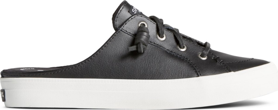 Sperry Crest Vibe Leather Mule Sneaker Black