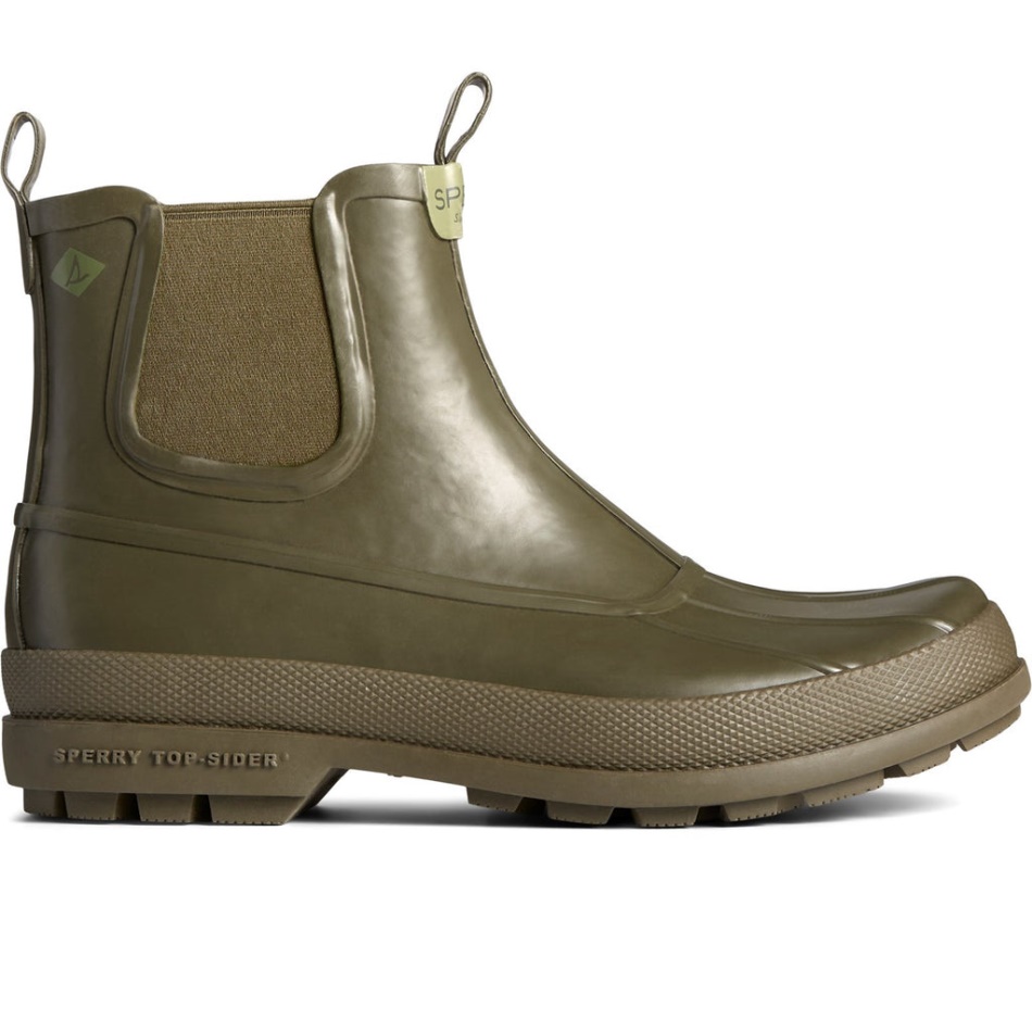 Sperry Men's Cold Bay Rubber Chelsea Boot Olive