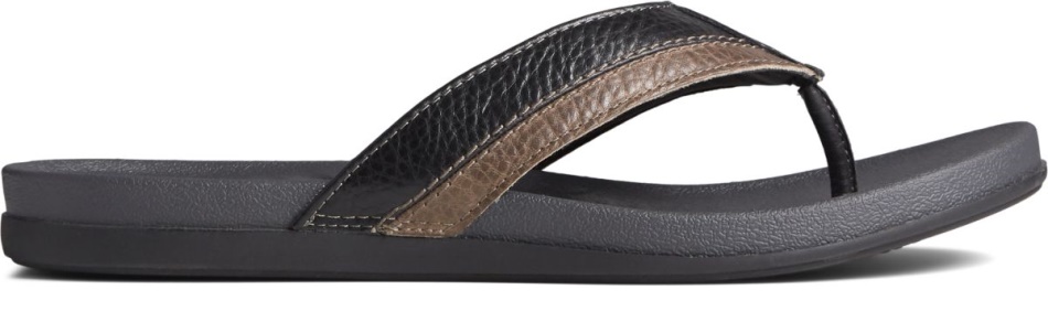 Sperry PLUSHWAVE Dock Flip Flop Black