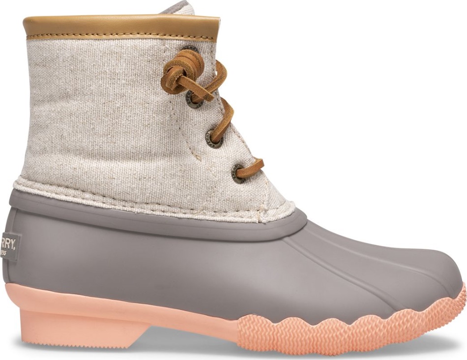 Sperry Saltwater Duck Boot Linen Rose