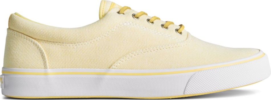Sperry Striper II CVO Washed Twill Sneaker Yellow